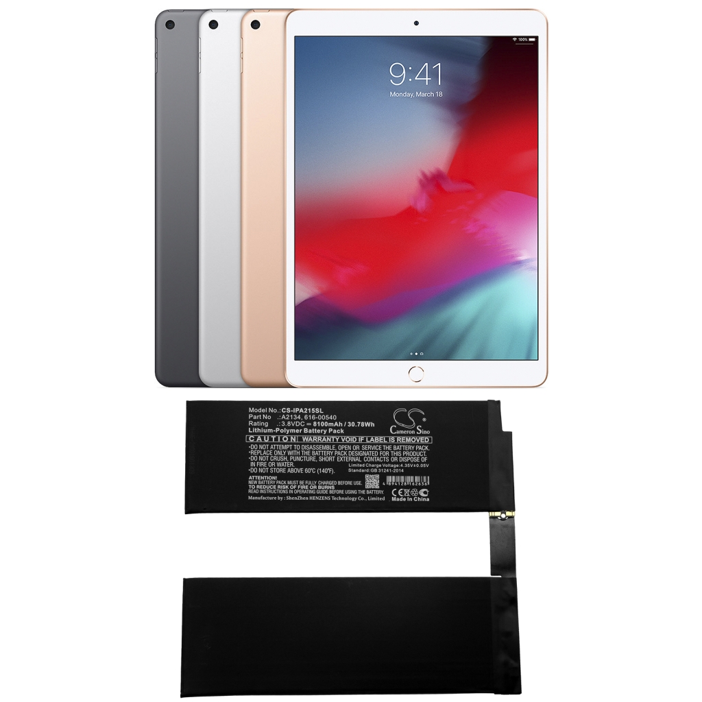 Akut Tabletin akku CS-IPA215SL