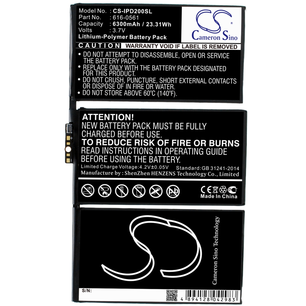 Akut Tabletin akku CS-IPD200SL