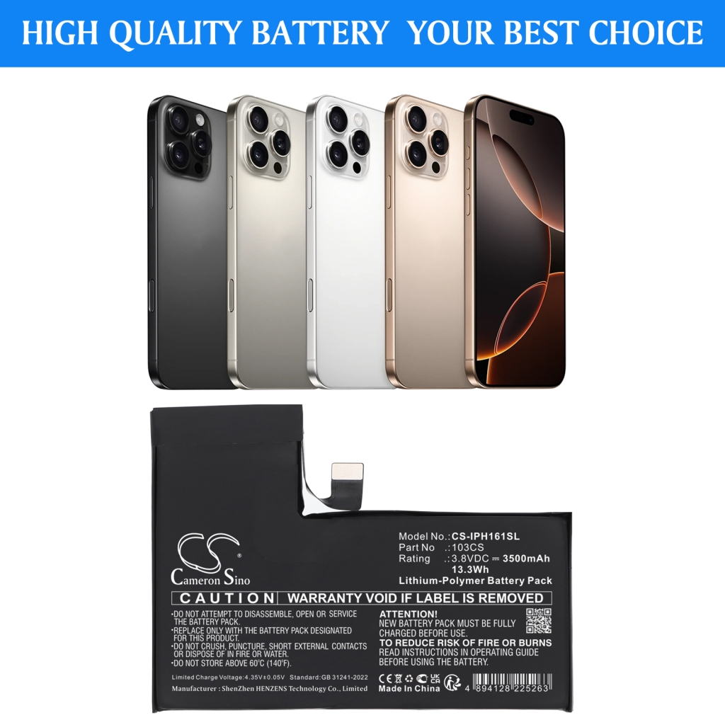 Matkapuhelimen akku Apple CS-IPH161SL