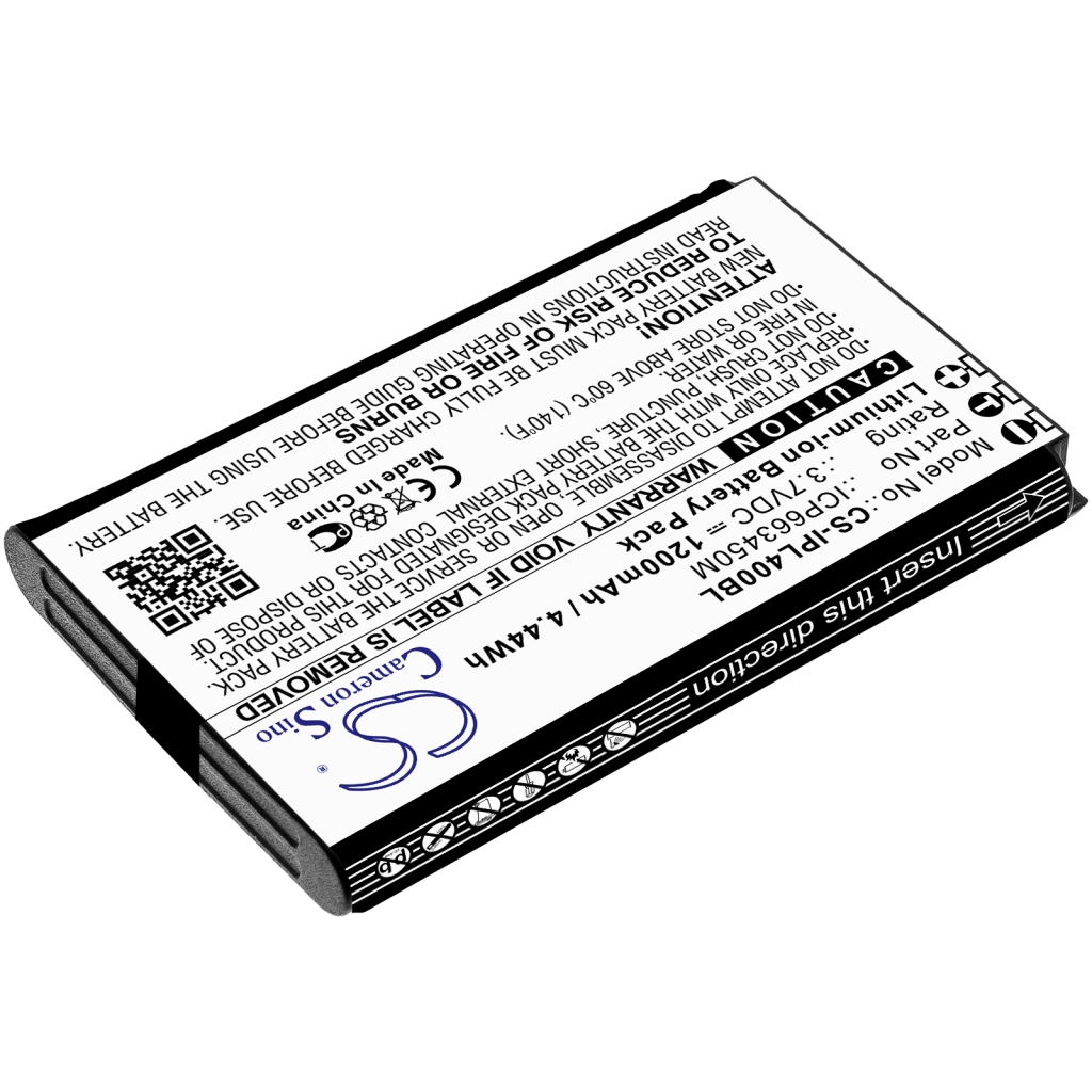 Yhteensopiva akun vaihto Infinite peripherals ICP663450M