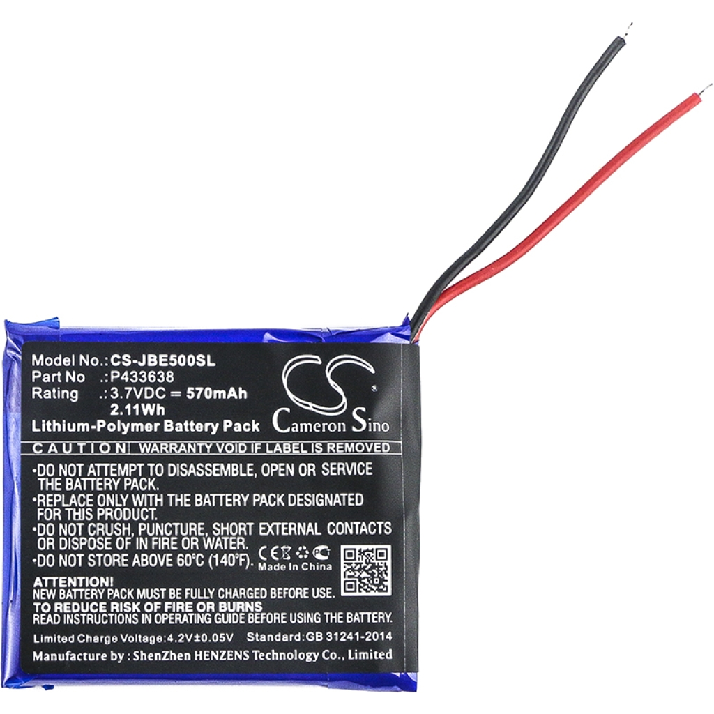 Yhteensopiva akun vaihto Jbl P433638