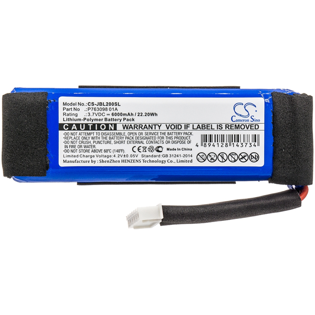 Yhteensopiva akun vaihto Jbl P763098 01A
