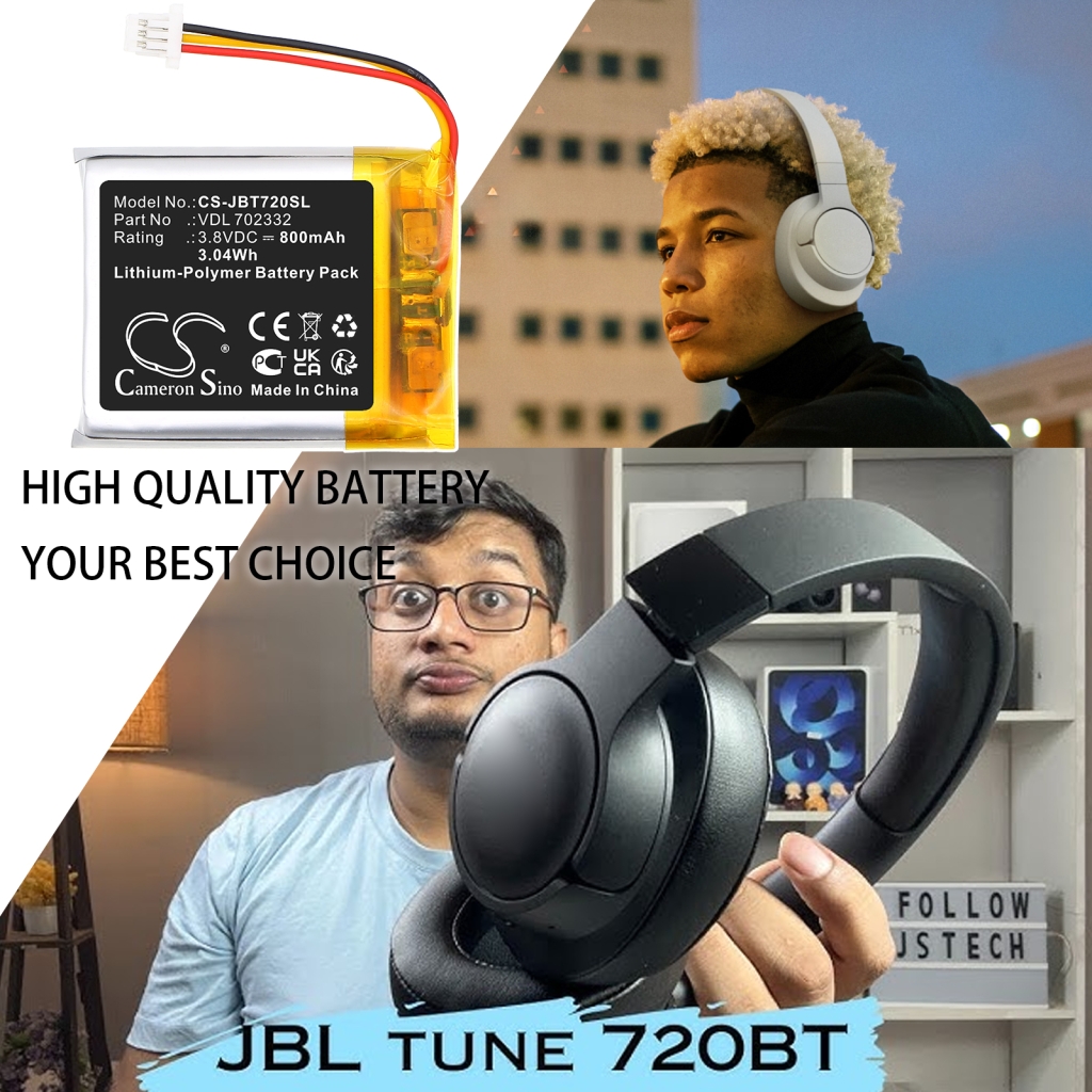 Langattoman kuulokkeen akku Jbl Tune 720 BT (CS-JBT720SL)