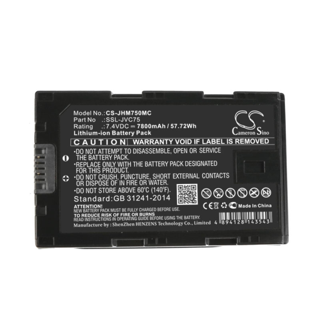 Akut Kameran akku CS-JHM750MC