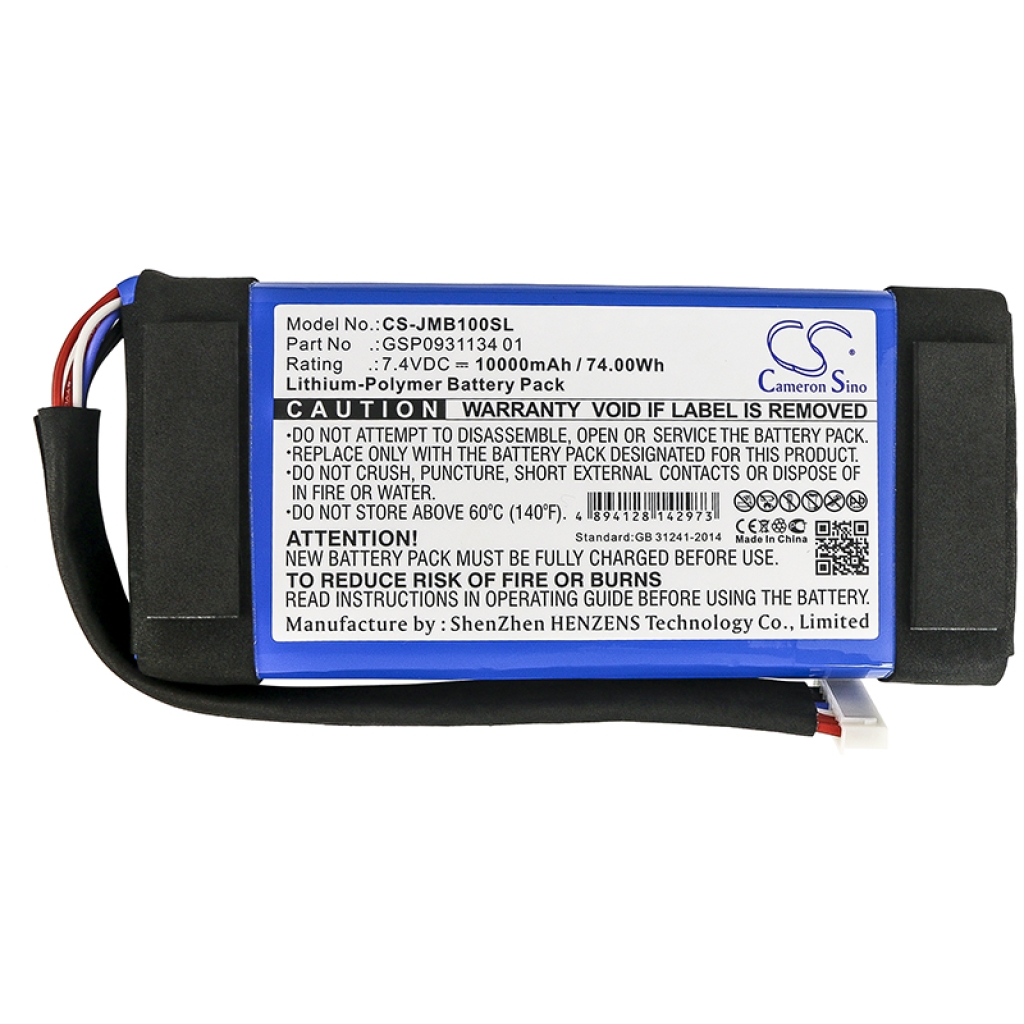 Yhteensopiva akun vaihto Jbl GSP0931134 01