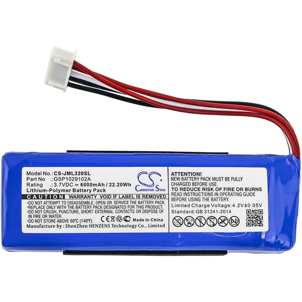 Yhteensopiva akun vaihto Jbl GSP1029102A
