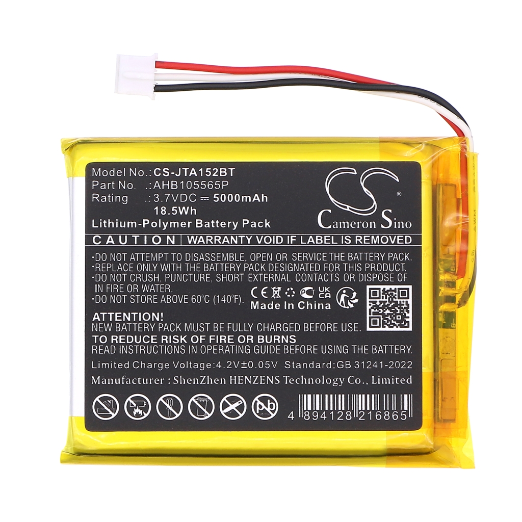 Compatible battery replacement for Jablotron AHB105565P