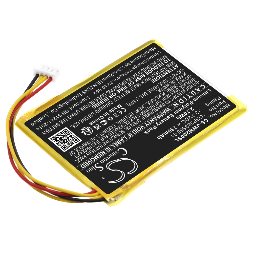 Yhteensopiva akun vaihto Jbl GSP383555 01