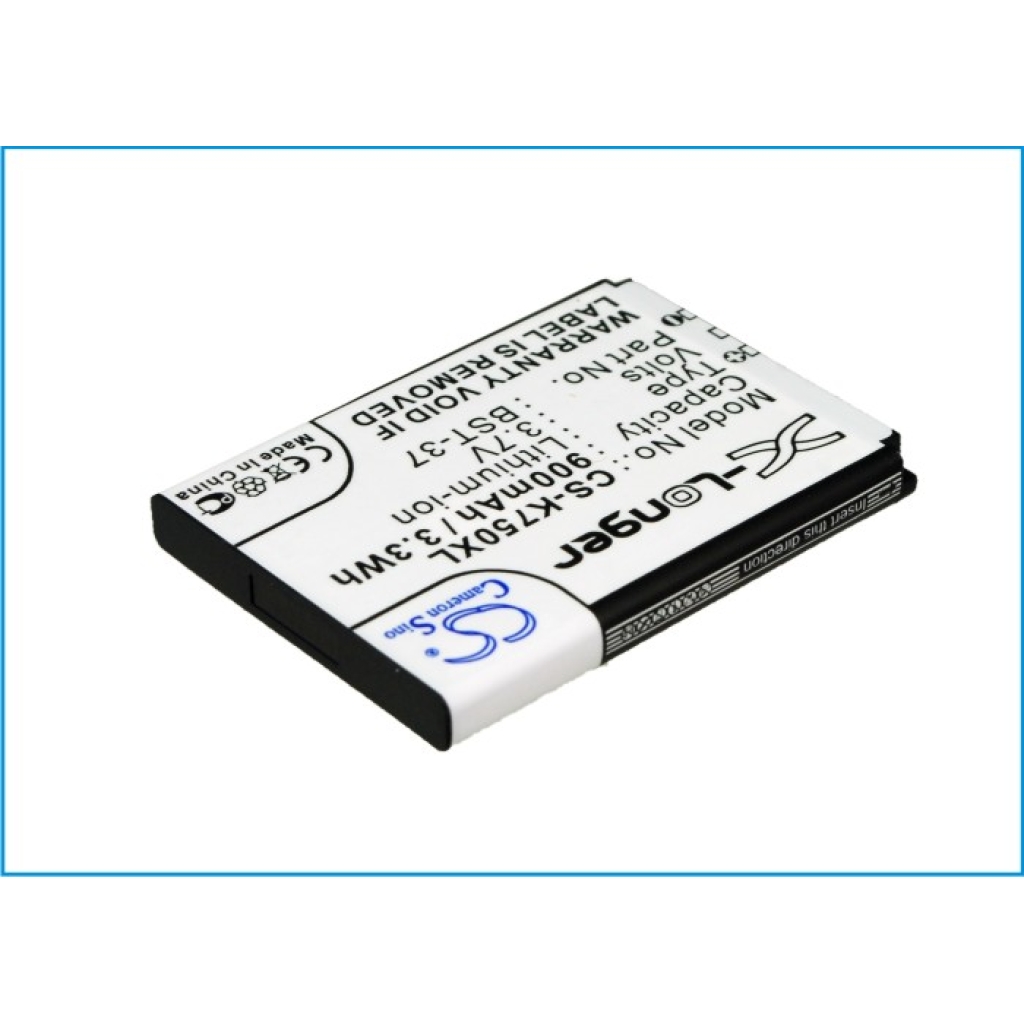 Akku yhteensopiva Sony Ericsson CS-K750XL