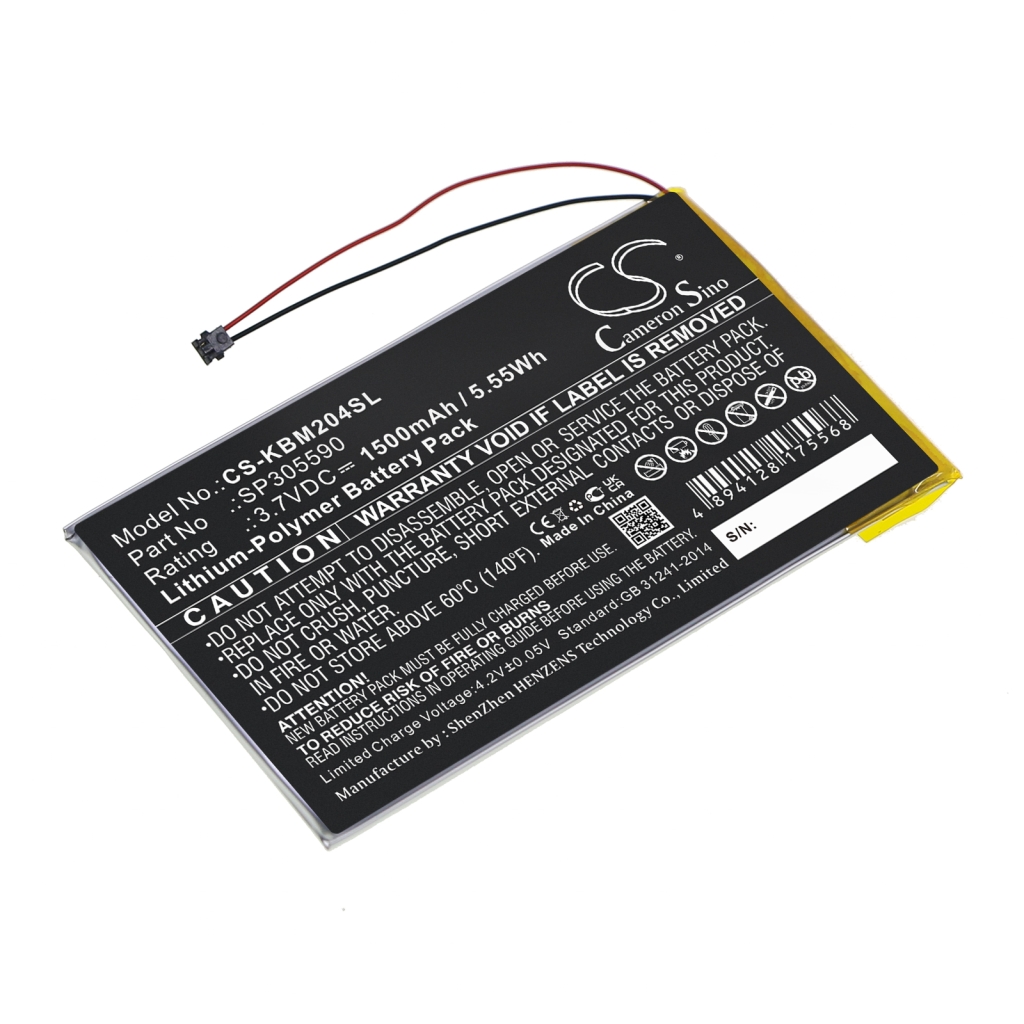 E-kirjanlukijan akku Kobo Aura HD (CS-KBM204SL)