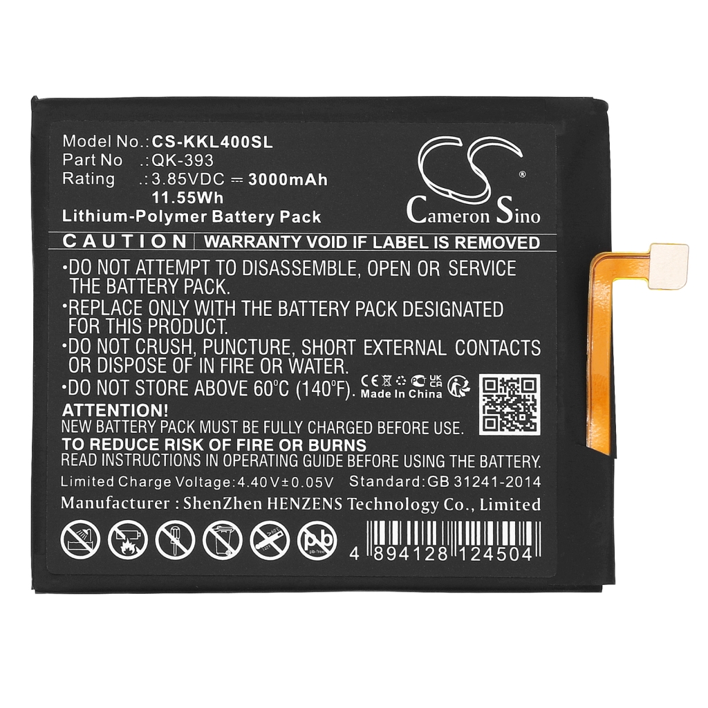 Matkapuhelimen akku 360 N4 (CS-KKL400SL)