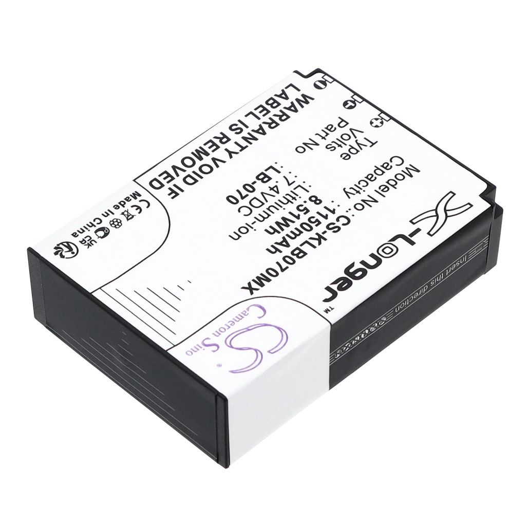 Yhteensopiva akun vaihto KODAK LB-070