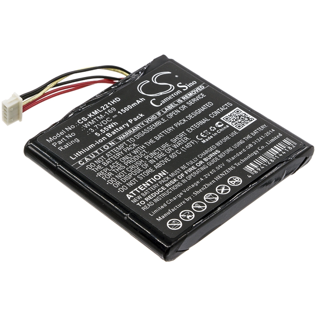 Yhteensopiva akun vaihto Kingston WMTM-169