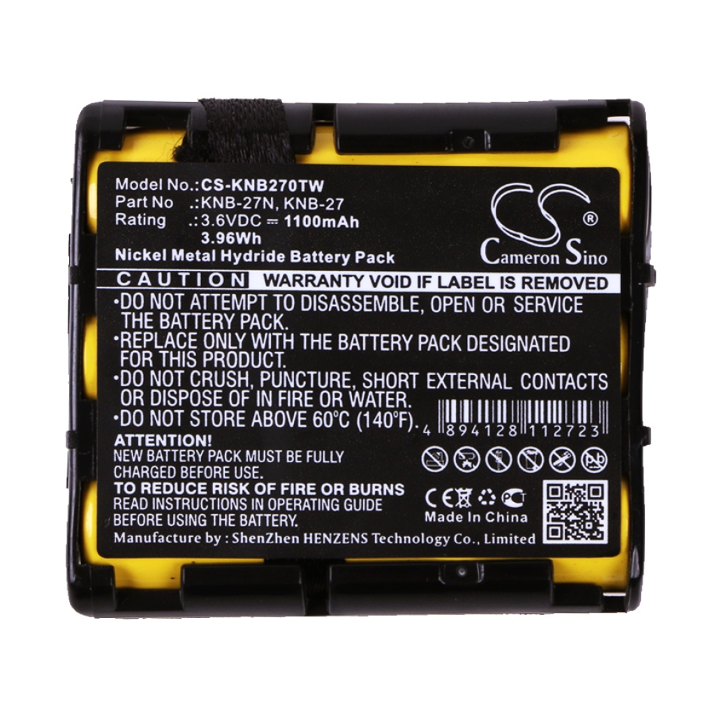 Akut Kaksisuuntaisen radion akku CS-KNB270TW