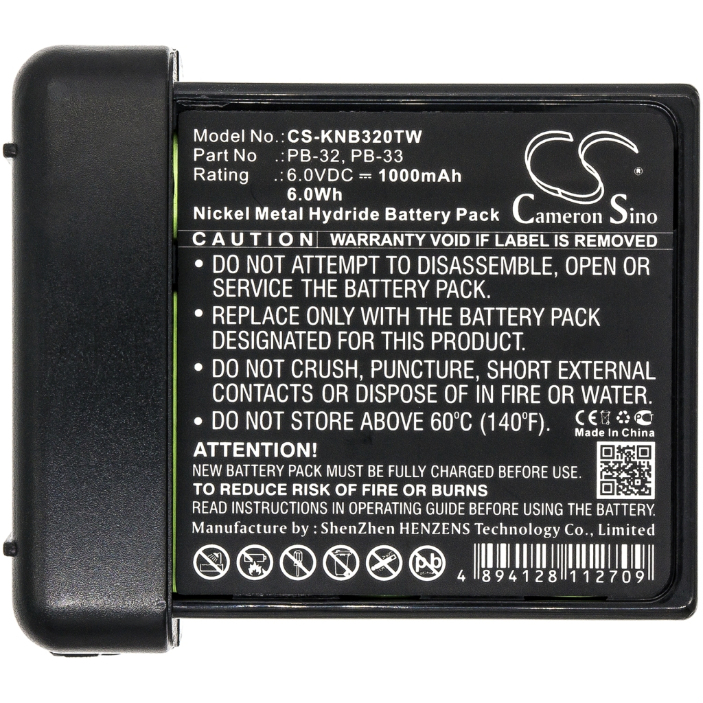 Akut Kaksisuuntaisen radion akku CS-KNB320TW