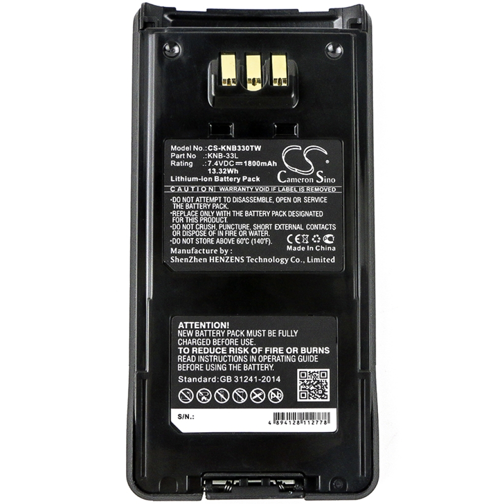 Akut Kaksisuuntaisen radion akku CS-KNB330TW