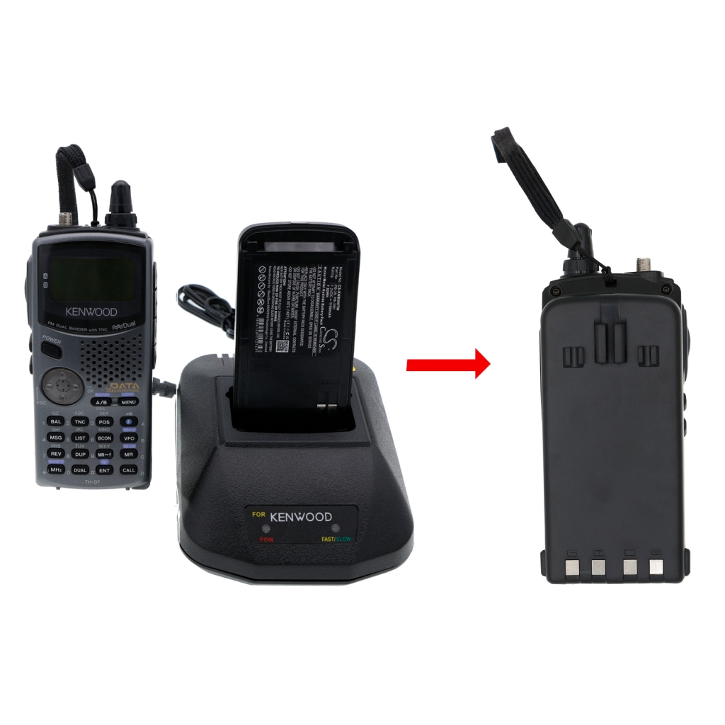 Akut Kaksisuuntaisen radion akku CS-KNB390TW
