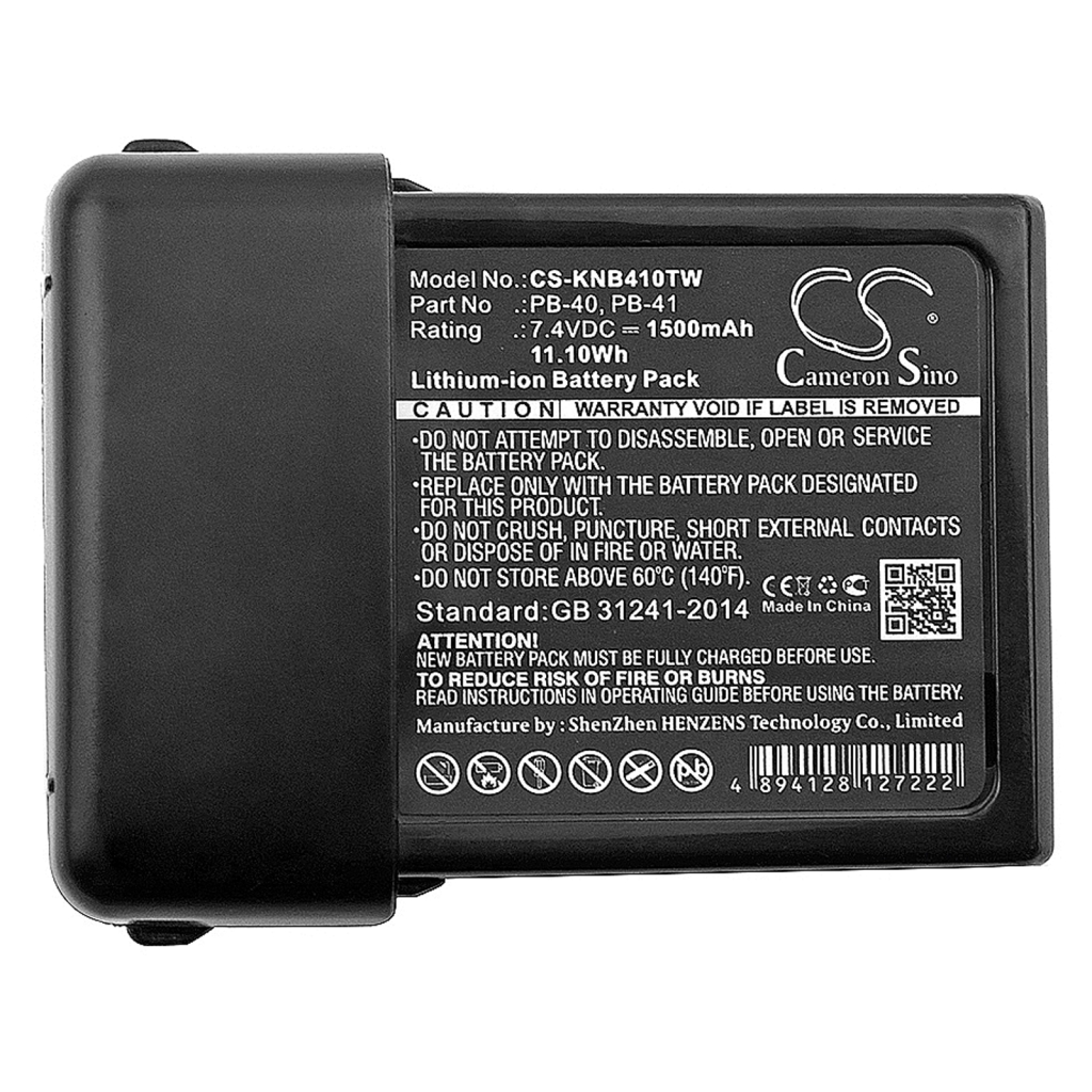 Akut Kaksisuuntaisen radion akku CS-KNB410TW