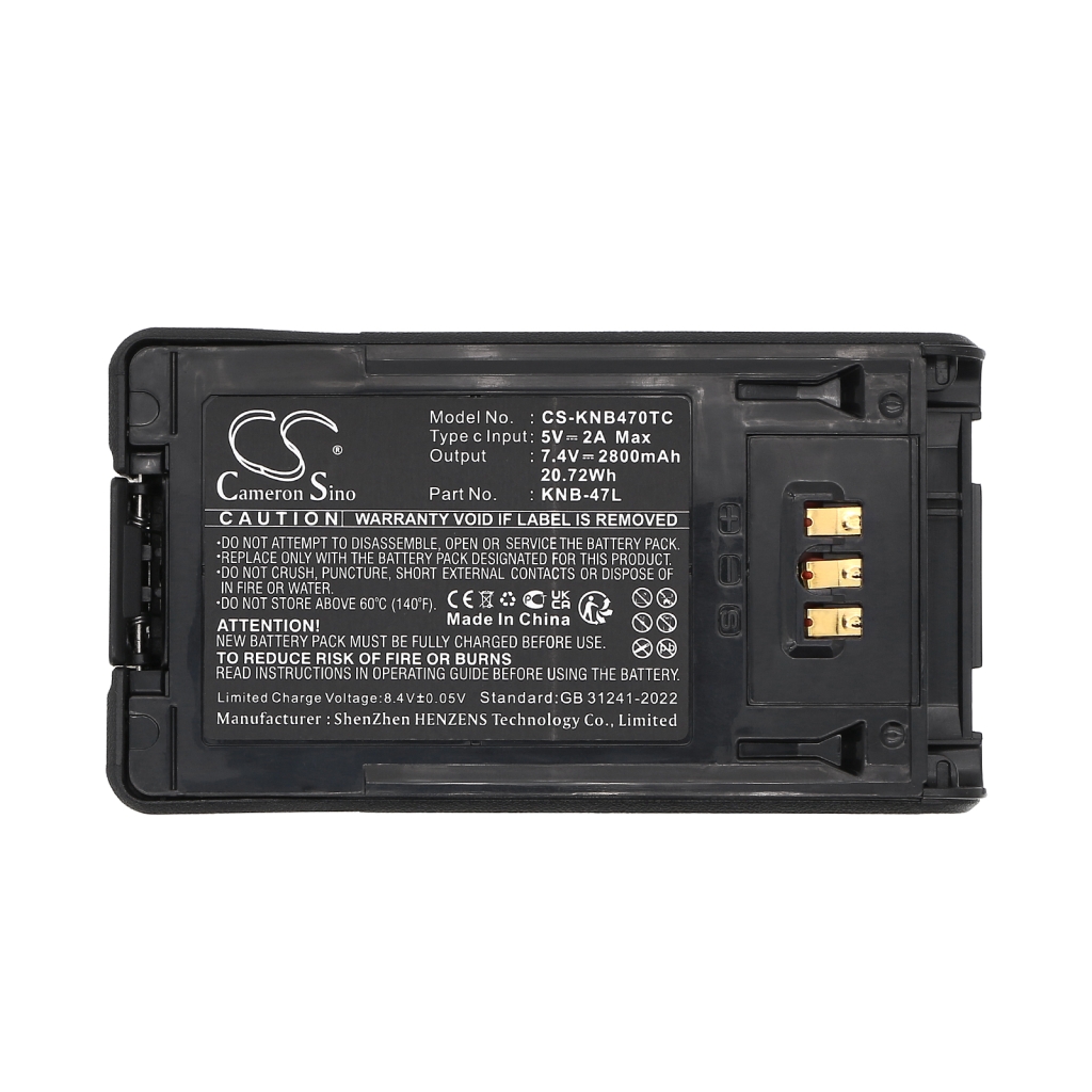 Kaksisuuntaisen radion akku Kenwood CS-KNB470TC