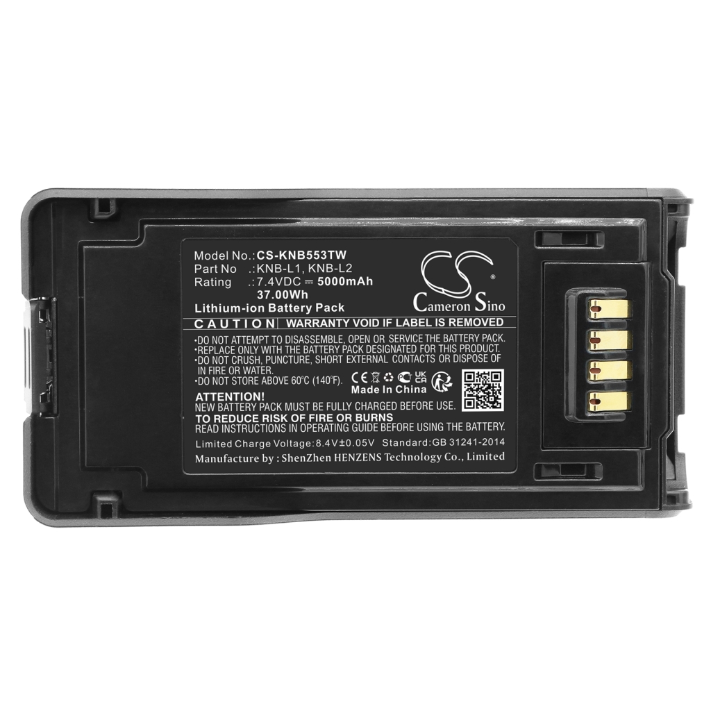 Akut Kaksisuuntaisen radion akku CS-KNB553TW