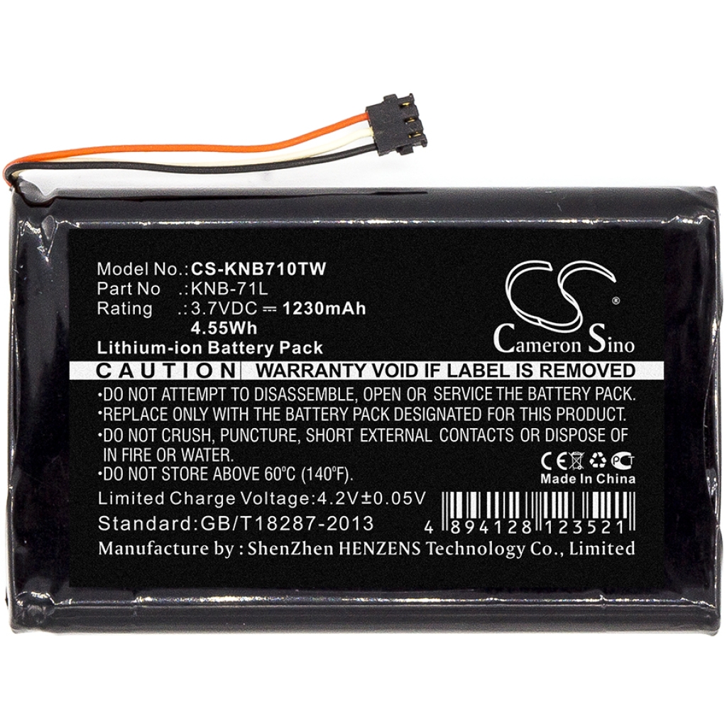 Akut Kaksisuuntaisen radion akku CS-KNB710TW