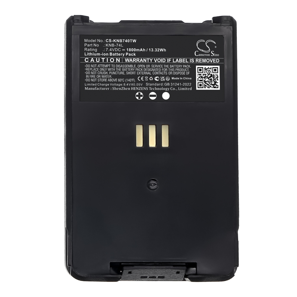 Kaksisuuntaisen radion akku Kenwood CS-KNB740TW
