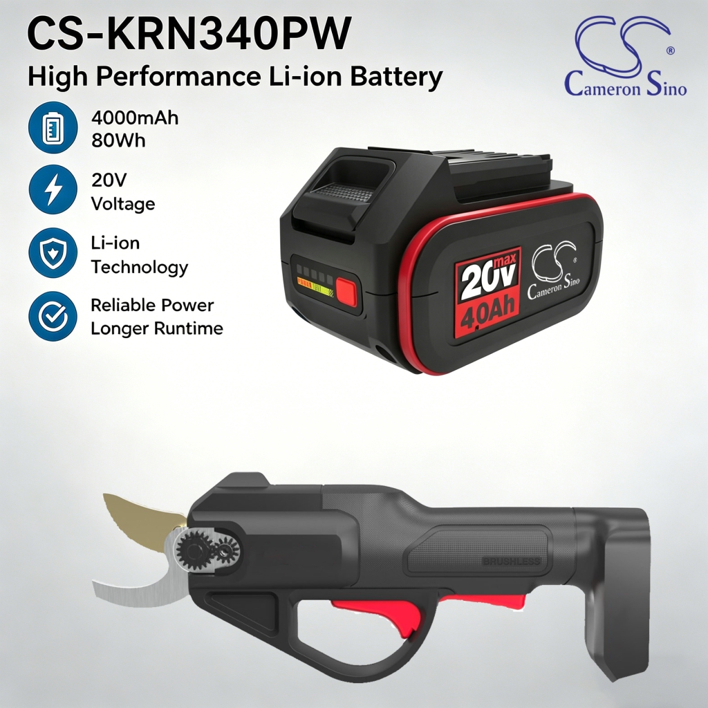 Battery compatible with Kress CS-KRN340PW
