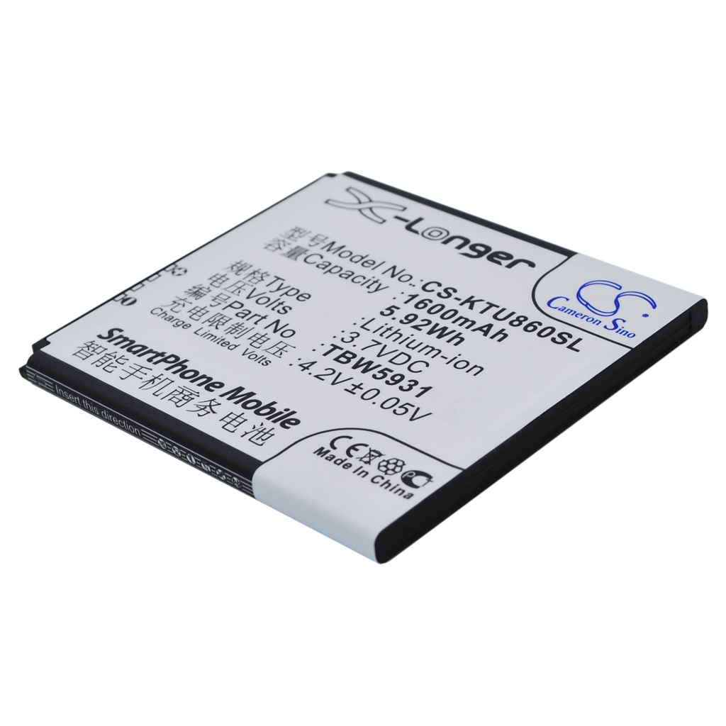 Yhteensopiva akun vaihto K-Touch TBW5931