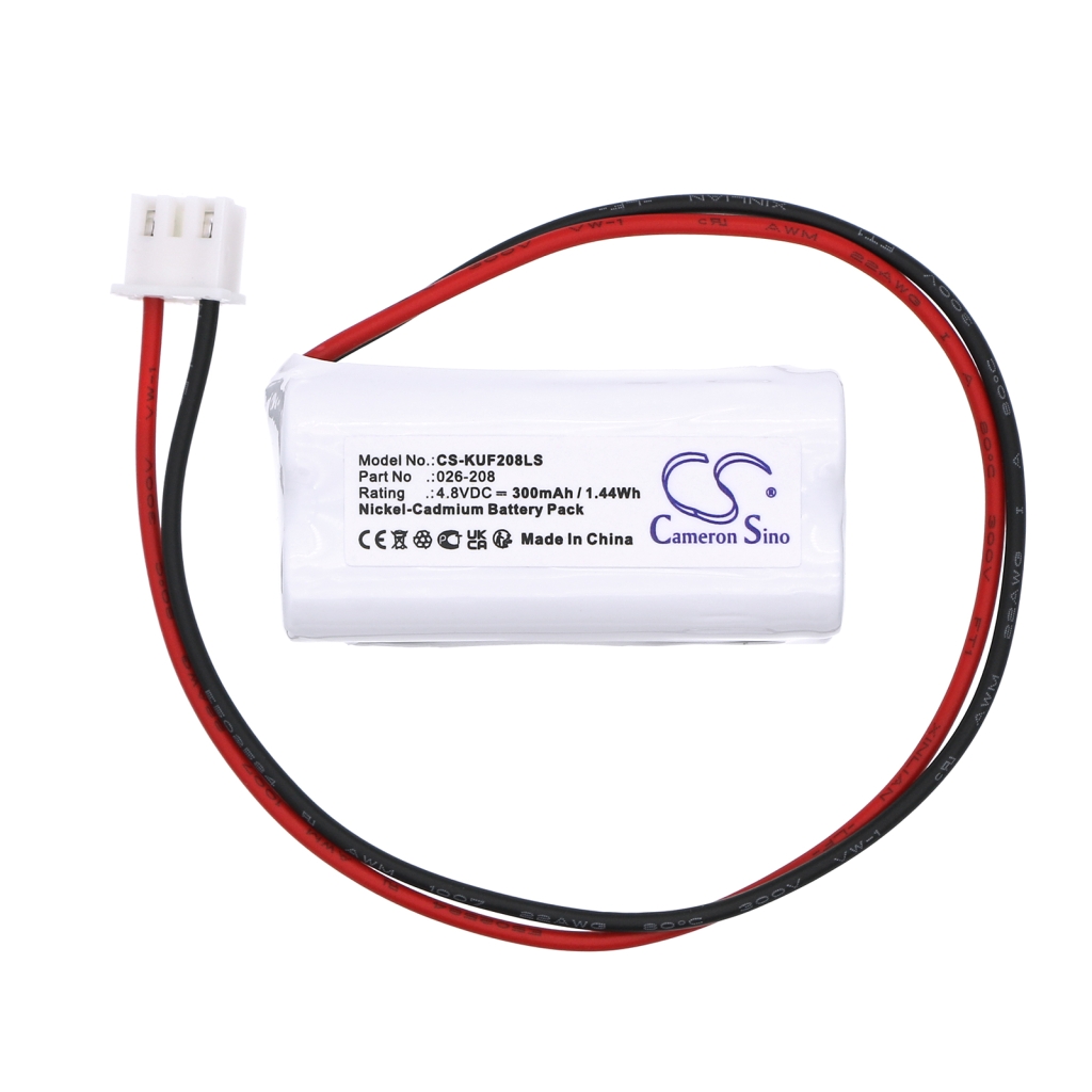 Yhteensopiva akun vaihto Sure-lite 026-208