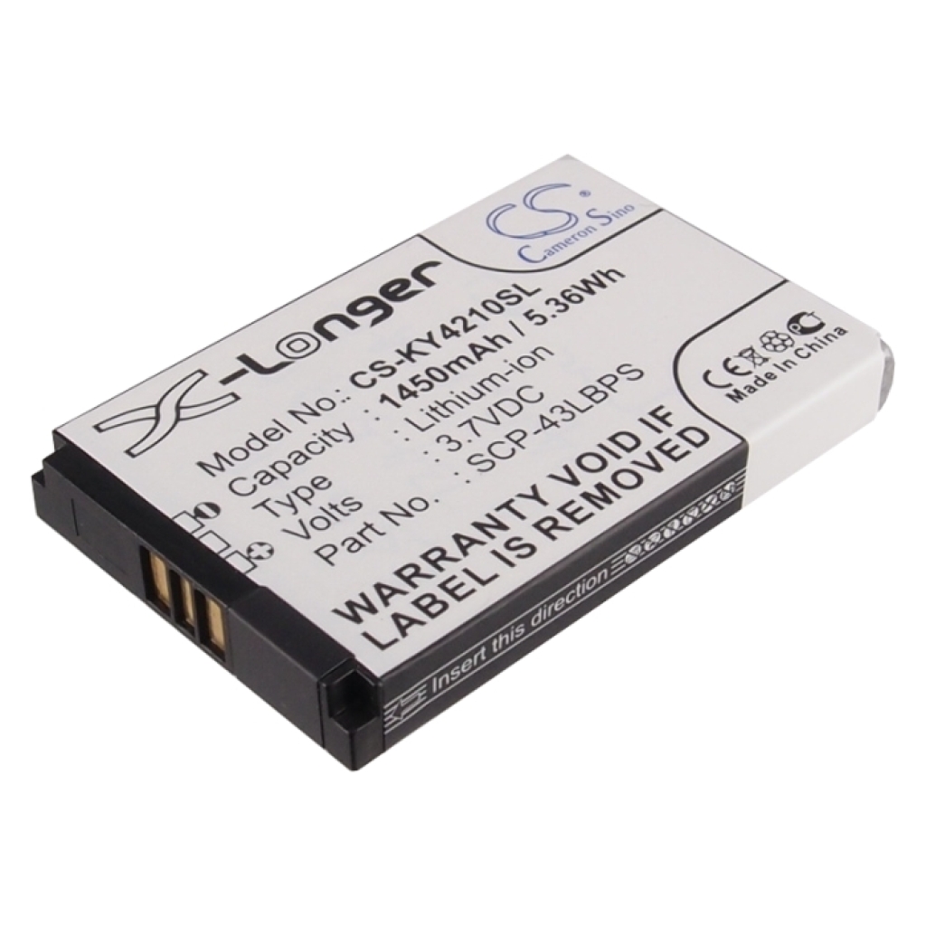 Yhteensopiva akun vaihto Kyocera 5AAXBT048GEA,SCP-43LBPS