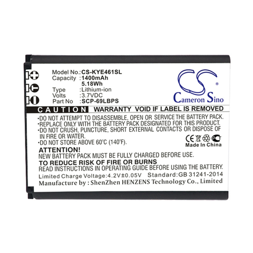 Yhteensopiva akun vaihto Kyocera SCP-69LBPS