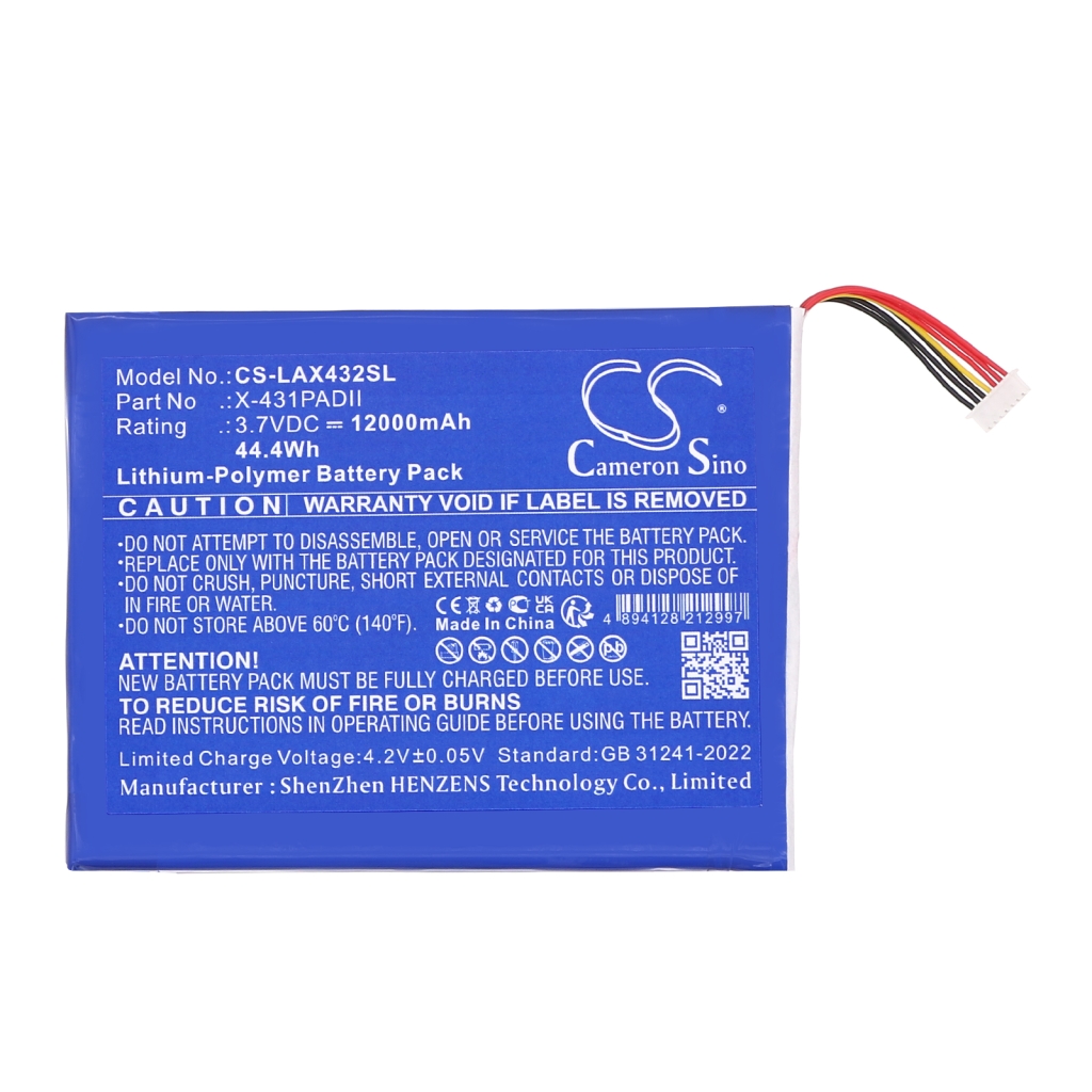 Yhteensopiva akun vaihto Launch X-431PADII