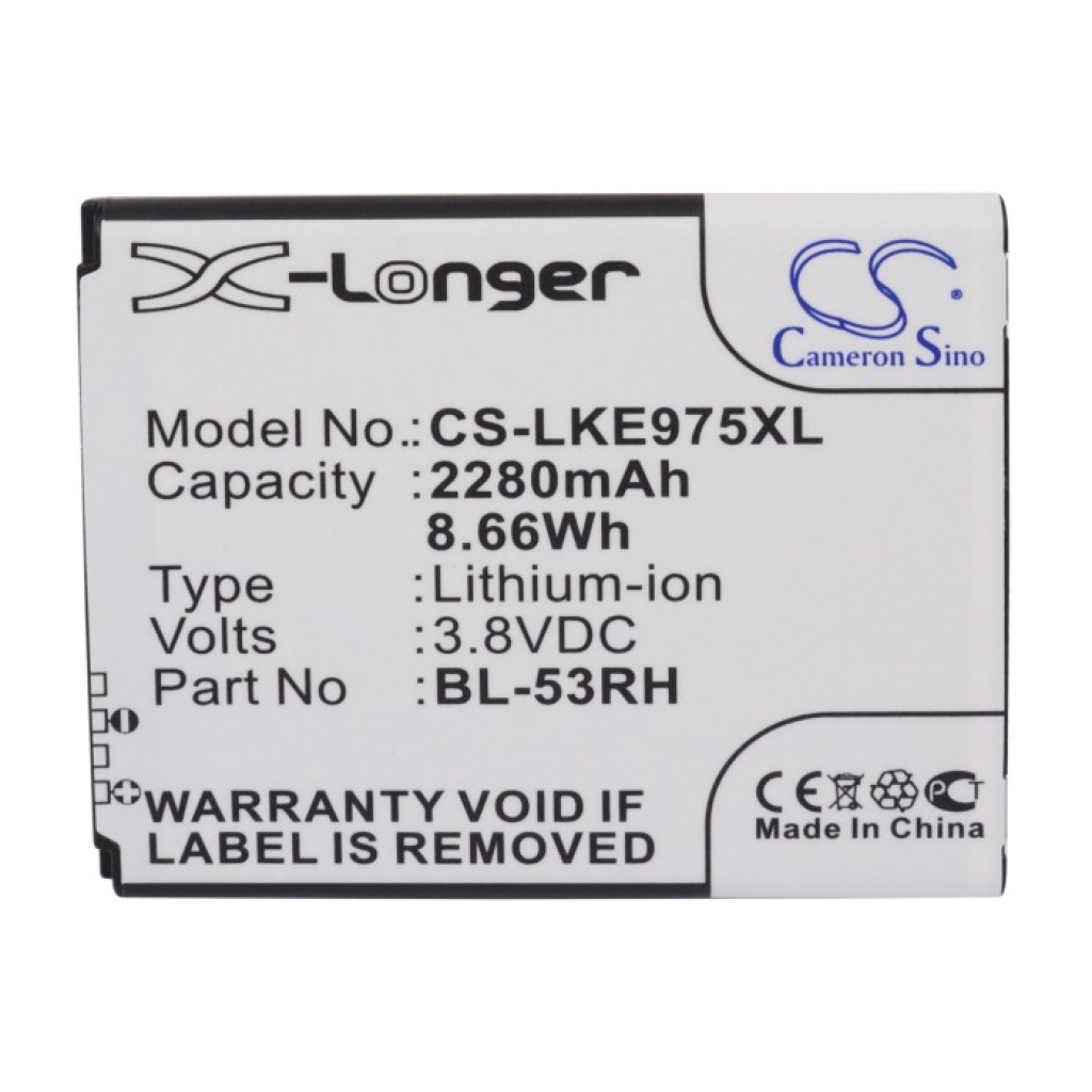 Akku yhteensopiva LG CS-LKE975XL