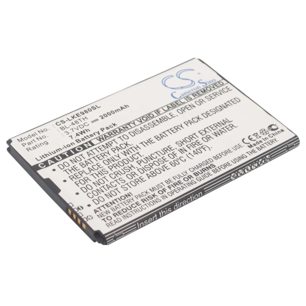 Matkapuhelimen akku LG E986 (CS-LKE980SL)