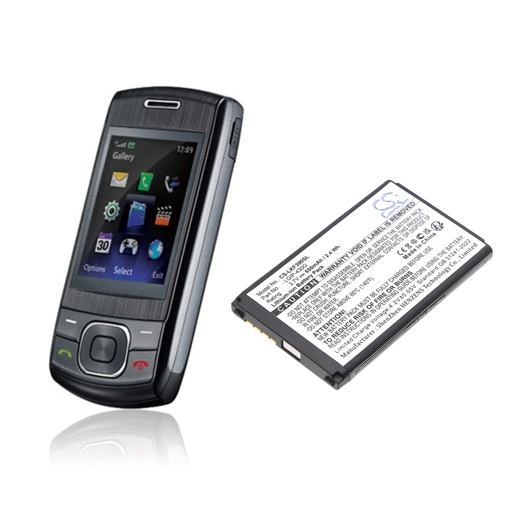 Matkapuhelimen akku LG GU230 (CS-LKF390SL)