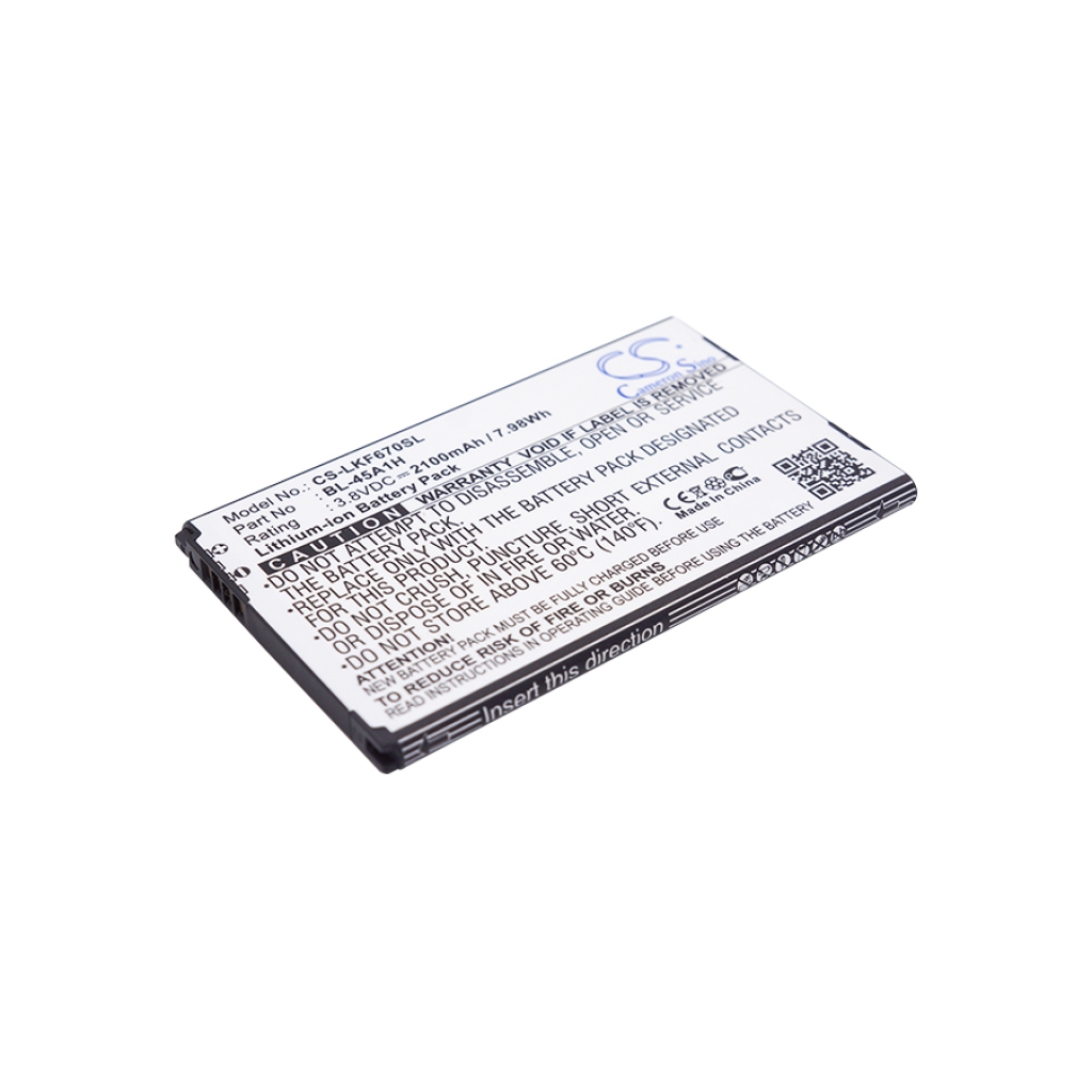 Yhteensopiva akun vaihto LG BL-45A1H,EAC63158301