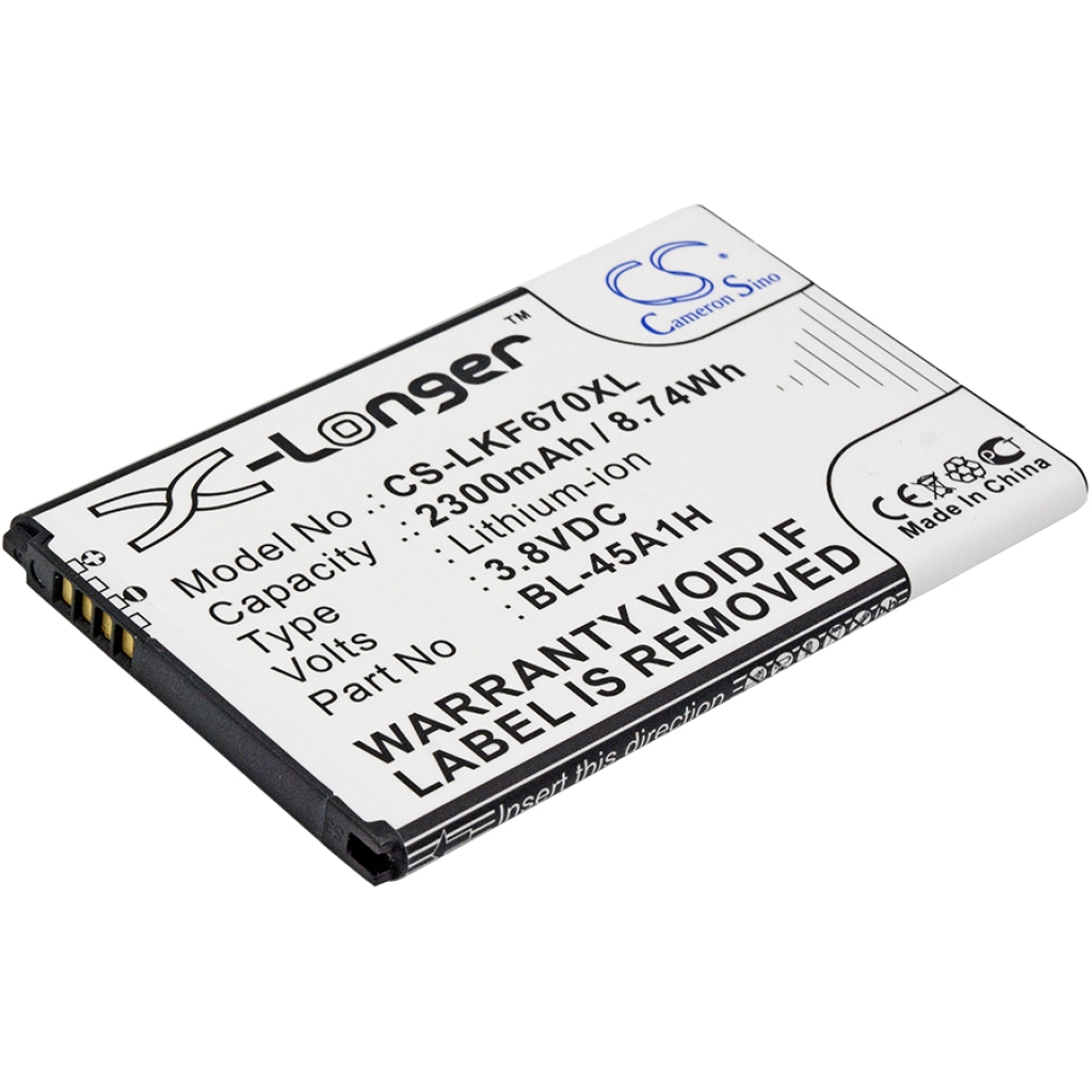 Yhteensopiva akun vaihto LG BL-45A1H,EAC63158301