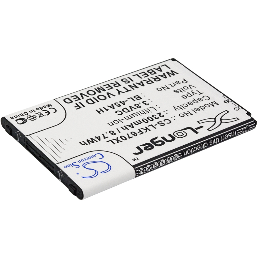 Yhteensopiva akun vaihto LG BL-45A1H,EAC63158301