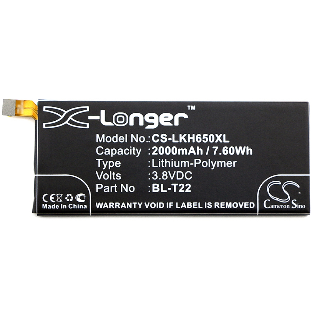 Matkapuhelimen akku LG Zero 4G (CS-LKH650XL)