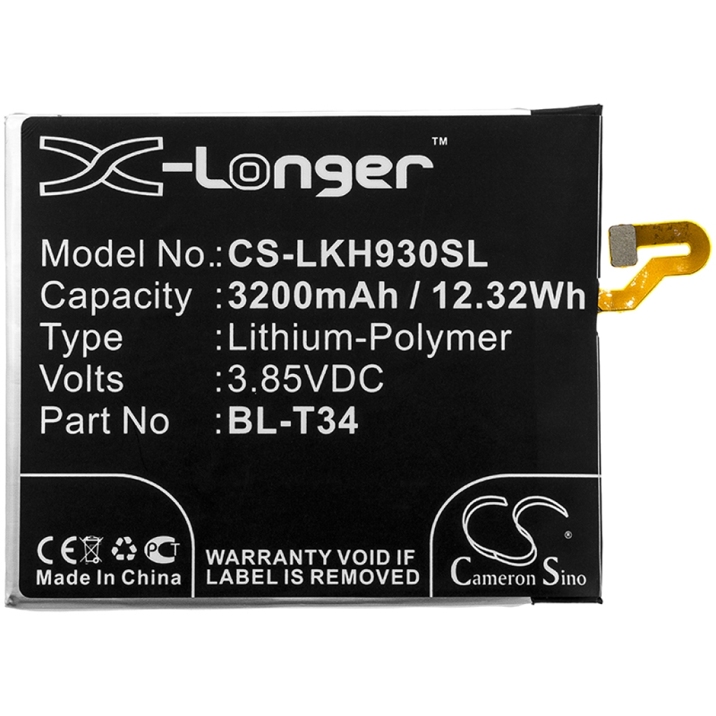 Yhteensopiva akun vaihto LG BL-T34,EAC63538921