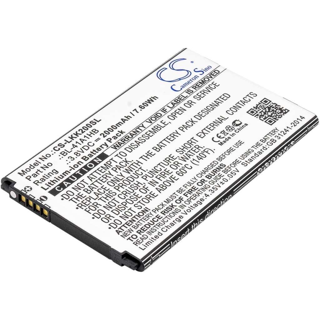 Matkapuhelimen akku LG K200ds (CS-LKK200SL)