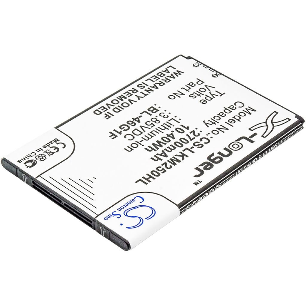 Yhteensopiva akun vaihto LG BL-46G1F