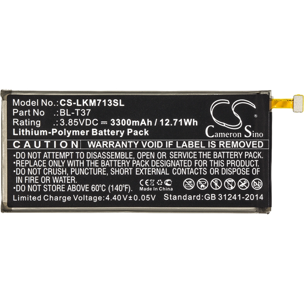Yhteensopiva akun vaihto LG BL-T37,EAC63958201