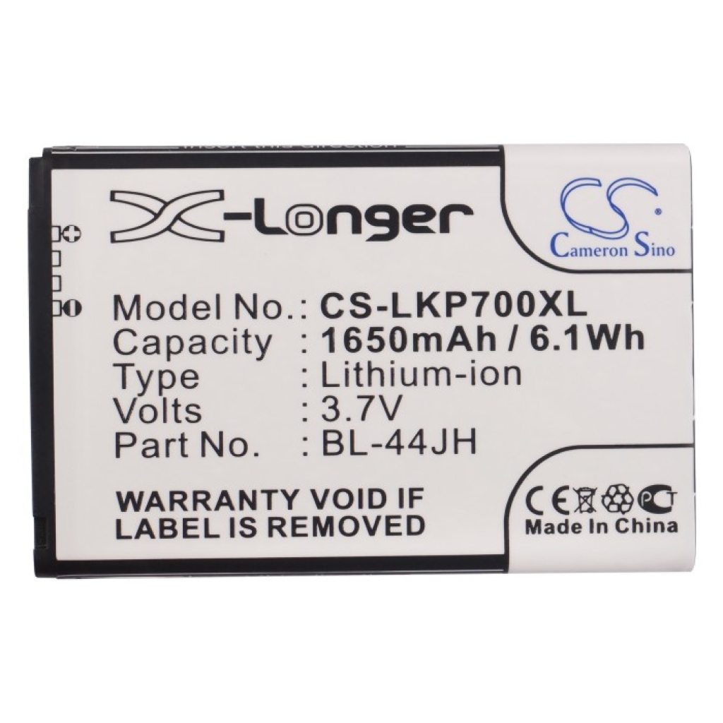 Akku yhteensopiva LG BoostMobile Cricket CS-LKP700XL