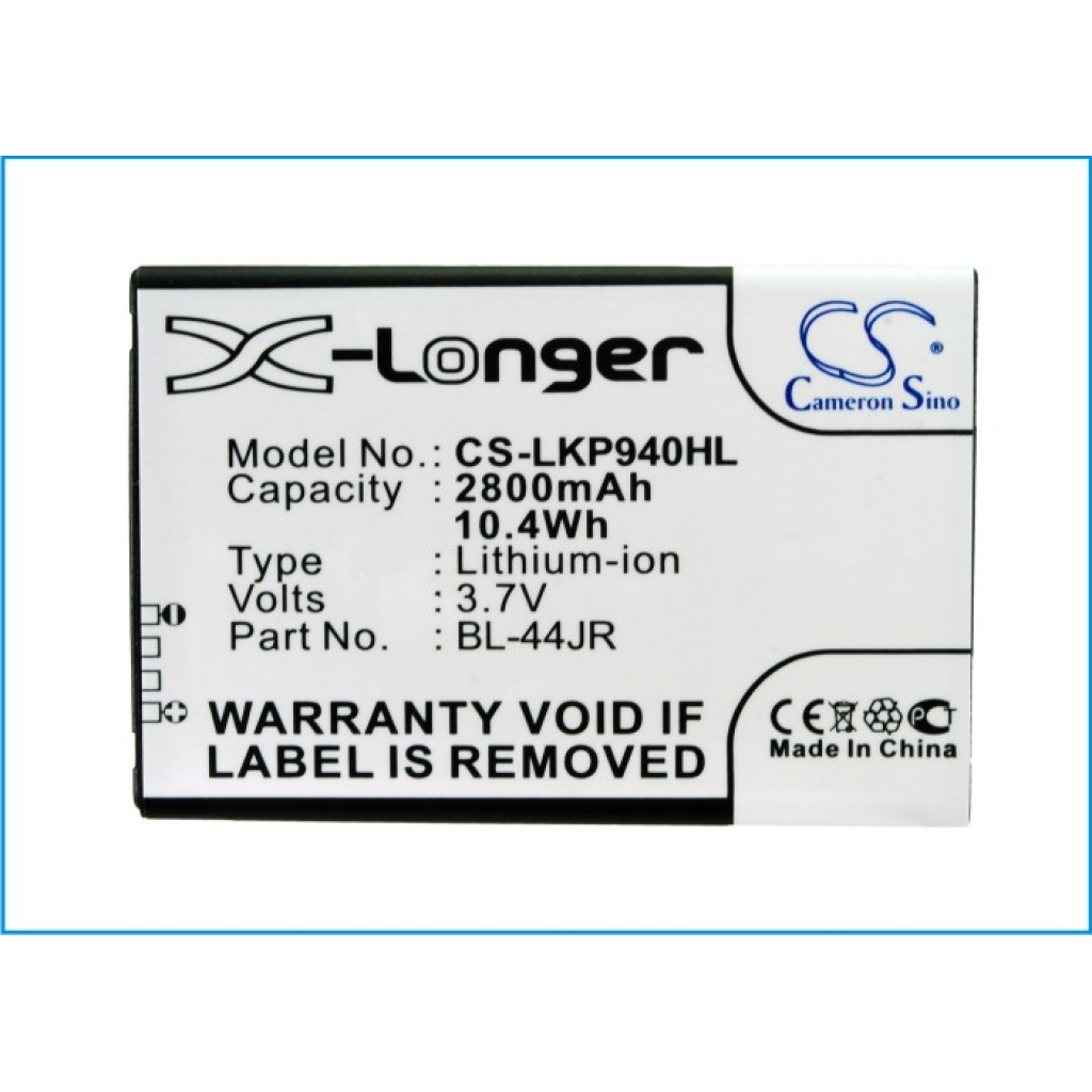 Akku yhteensopiva LG CS-LKP940HL