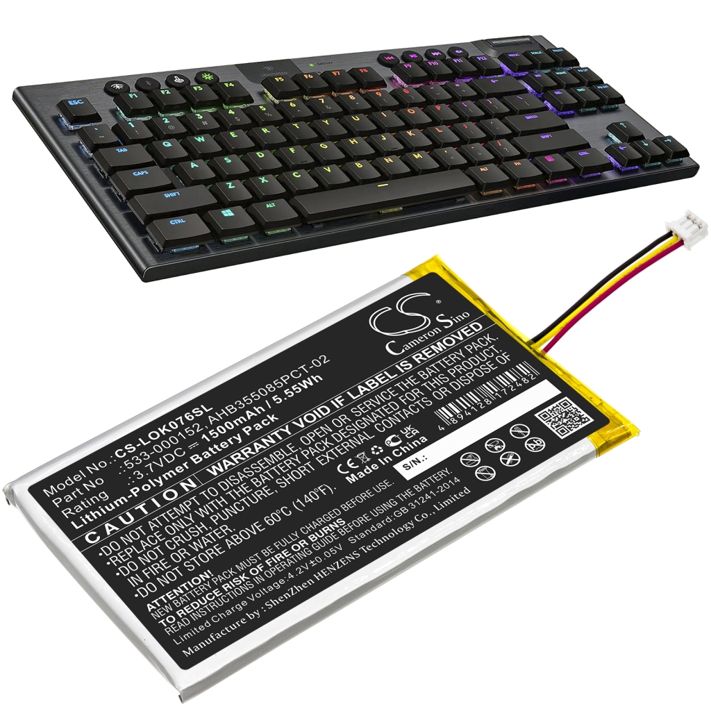 Näppäimistön akku Logitech CS-LOK076SL