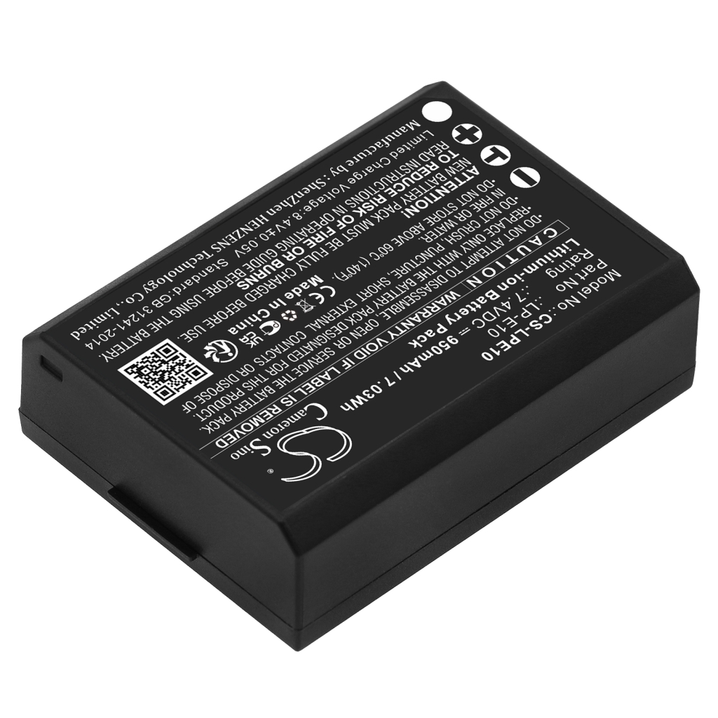 Yhteensopiva akun vaihto Canon LP-E10