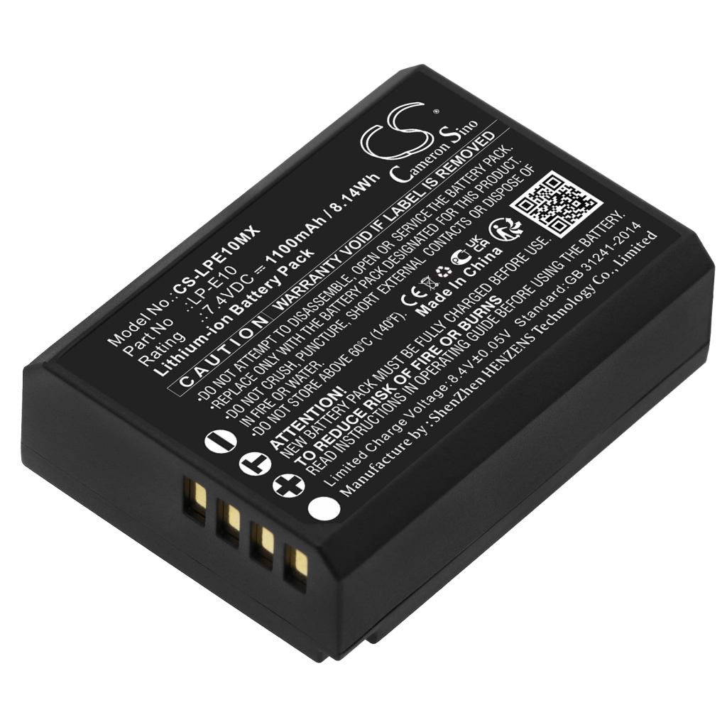 Yhteensopiva akun vaihto Canon LP-E10