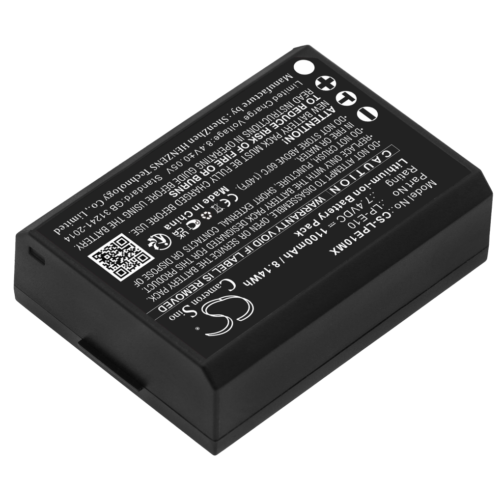Yhteensopiva akun vaihto Canon LP-E10