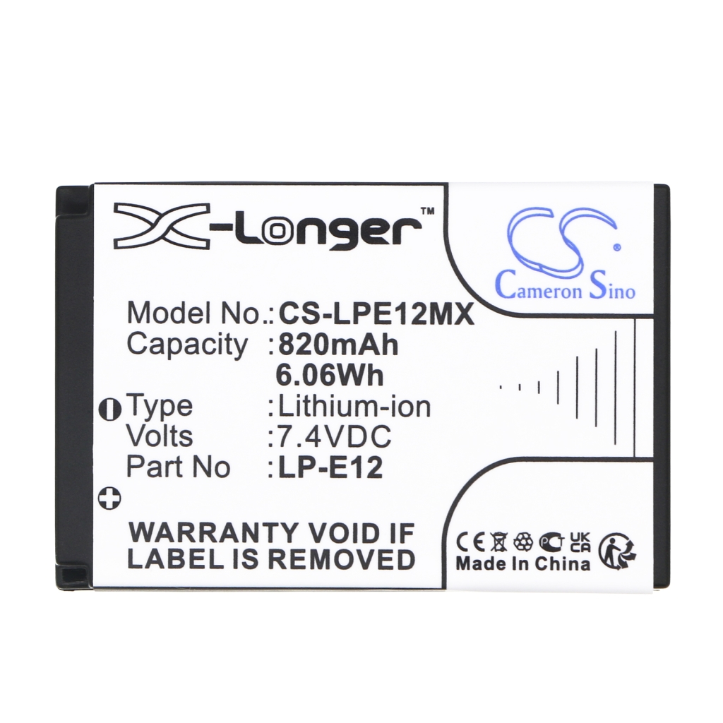 Kameran akku Canon CS-LPE12MX
